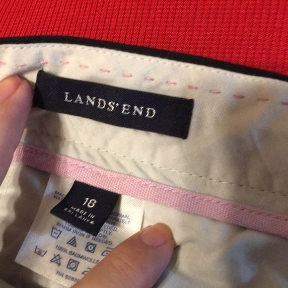 Nwot Lands End Black Pants Size 18 - Picture 3 of 3